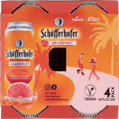 Schofferhofer Grapefruit Flavored Wheat Beer Perspective: top