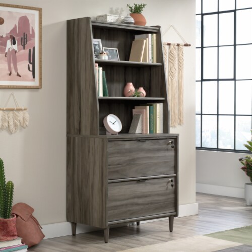 Sauder Clifford Place ® Lateral File Cabinet in Jet Acacia Perspective: top