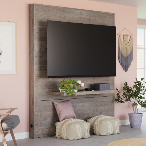 Sauder beginnings on sale entertainment wall system