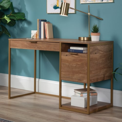 Sauder International Lux® Home Office Desk in Sindoori Mango, 1 