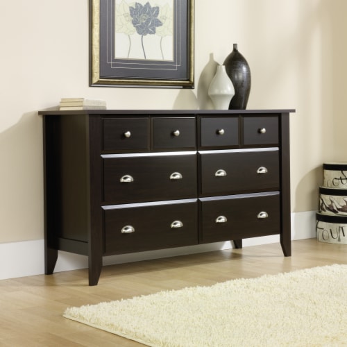 Sauder Shoal Creek Jamocha Wood Dresser Perspective: top