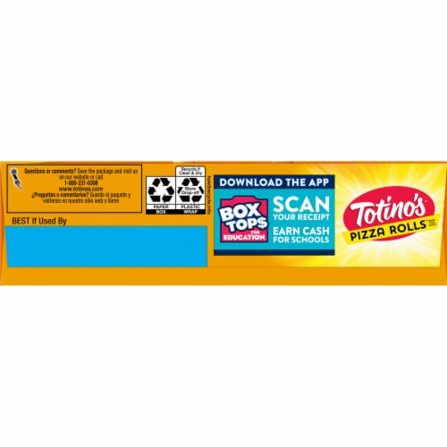 Totino's Pizza Rolls Cheese Flavored Frozen Snacks Perspective: top