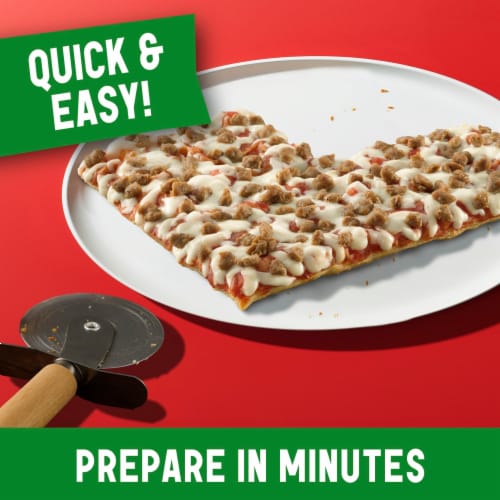 Totino's Party Pizza Sausage Thin Crust Personal Frozen Pizza Perspective: top