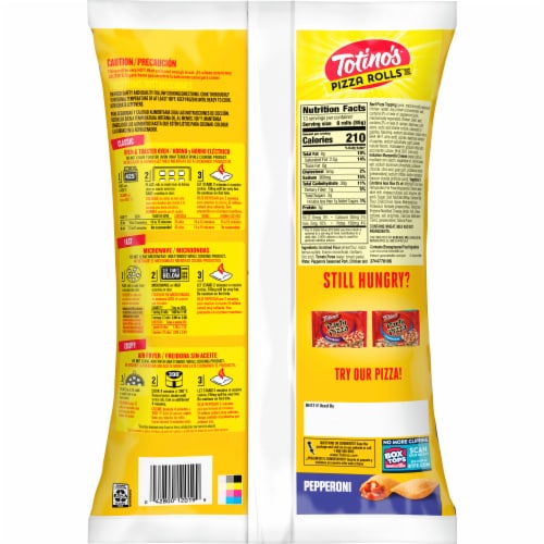 Totino's Pepperoni Flavored Frozen Pizza Rolls Perspective: top