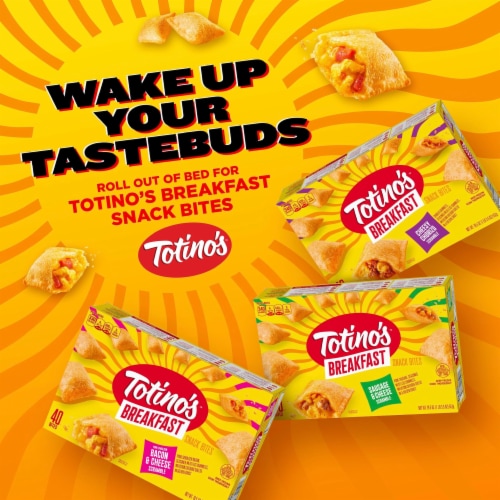 Totino's Bacon and Cheese Scramble Breakfast Snack Bites Perspective: top