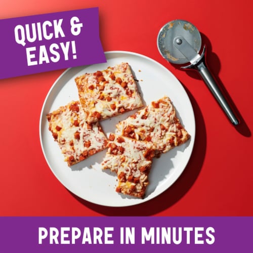 Totino's - Pepperoni Flavored Party Pizza Pack Thin Crust Frozen Pizza Snacks Toaster Oven Meals Perspective: top