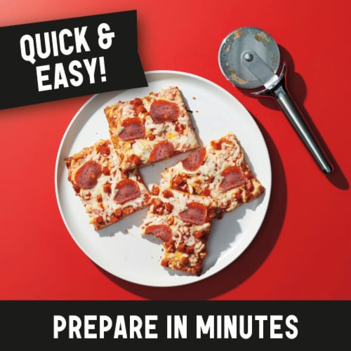 Totino's Party Pizza Classic Pepperoni Flavored Frozen Snacks Perspective: top