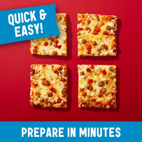 Totino's Party Pizza Combination Meat Thin Crust Frozen Pizza Perspective: top