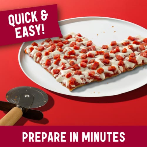 Totino's Party Pizza Triple Pepperoni Thin Crust Frozen Pizza Perspective: top