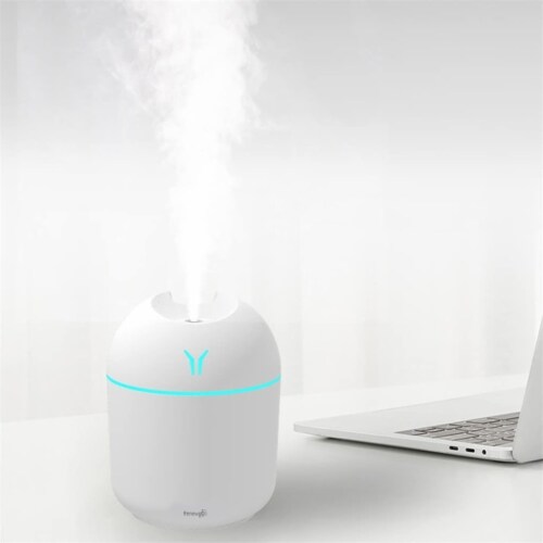 Renewgoo GOO2O Mini Humidifier Cool Mist Air Portable Quiet LED Night Light Whit Perspective: top