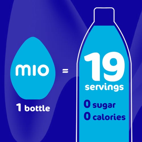 MiO Lemonade Liquid Water Enhancer Water Flavoring Drink Mix 1.62 fl. oz. Bottle Perspective: top