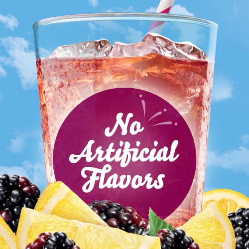 Crystal Light Zero Sugar Blackberry Lemonade Water Enhancer Bottle Perspective: top