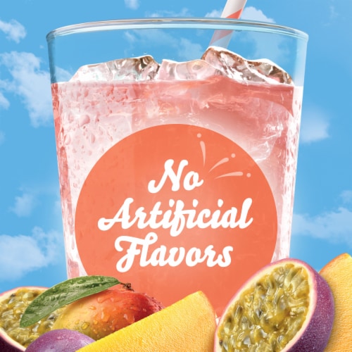 Crystal Light Zero Sugar Mango Passionfruit Water Enhancer Bottle Perspective: top