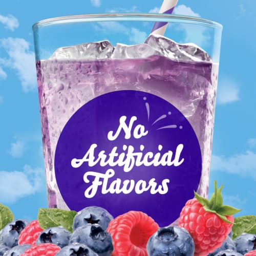 Crystal Light Liquid Blueberry Raspberry Naturally Flavored Drink Mix Perspective: top