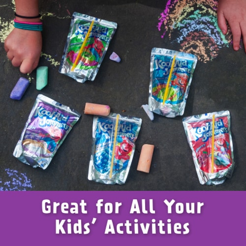 Kool Aid Jammers Grape Kids Drink Juice Box Pouches Perspective: top