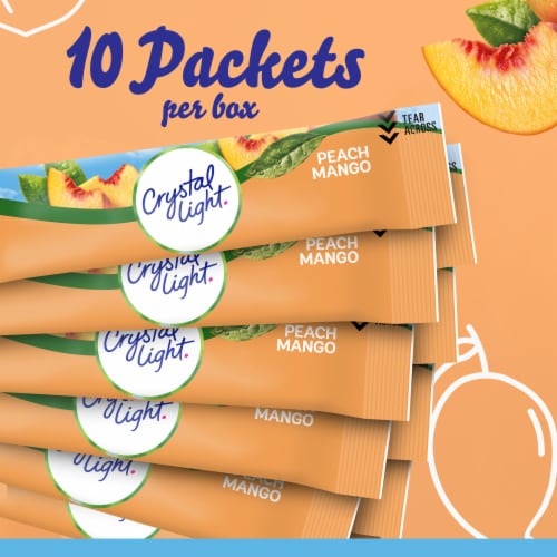 Crystal Light Peach Mango Powdered Drink Mix Perspective: top