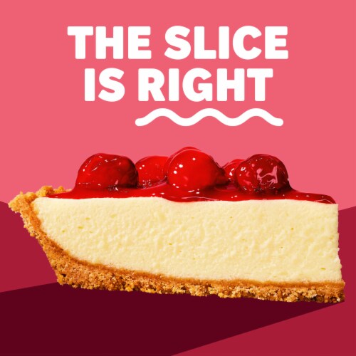 Jell-O No Bake Cherry Cheesecake Dessert Kit with Cherry Topping, Filling Mix & Crust Mix, Box Perspective: top