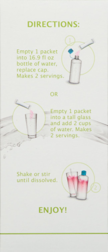 Crystal Light On-The-Go Pure Tropical Blend Powdered Drink Mix Packets Perspective: top