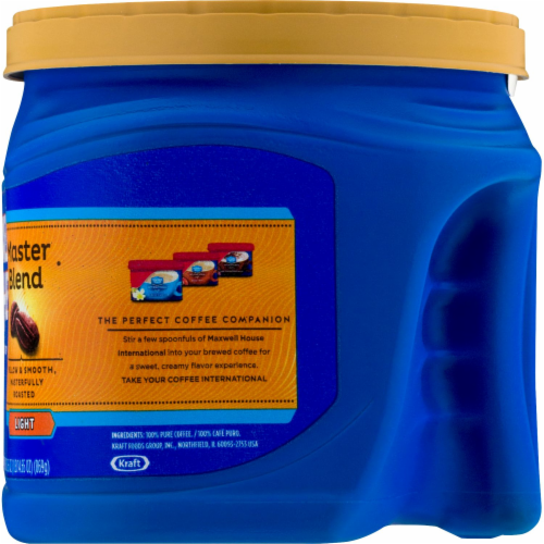 Maxwell House Master Blend Light Roast Ground Coffee Perspective: top