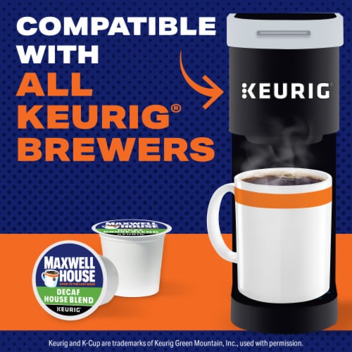 Maxwell House Decaf House Blend Medium Roast K-Cup Coffee Pods Perspective: top
