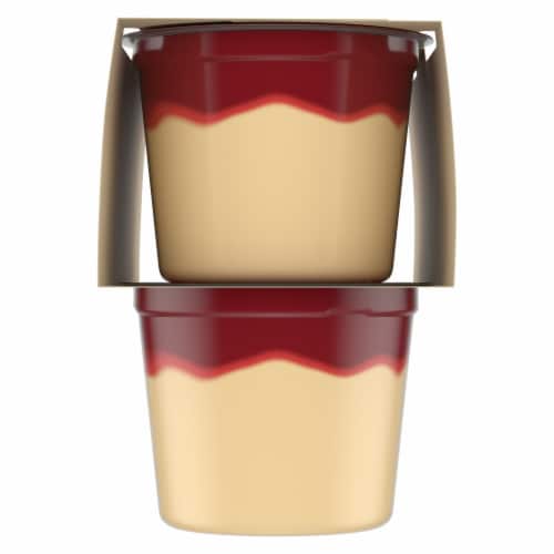 Jell-O Temptaions Strawberry Cheesecake Pudding Cups Snack Perspective: top