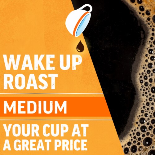 Maxwell House Medium Roast Wake Up Roast Ground Coffee, Canister Perspective: top