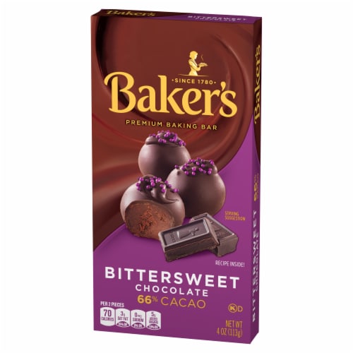 Baker's Bittersweet Chocolate Premium Baking Bar with 66% Cacao Perspective: top