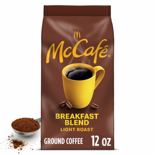 McCafe Breakfast Blend Light Roast Ground Coffee Perspective: top
