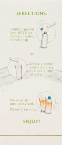 Crystal Light On-The-Go Pure Tangerine Mango Powdered Drink Mix Perspective: top
