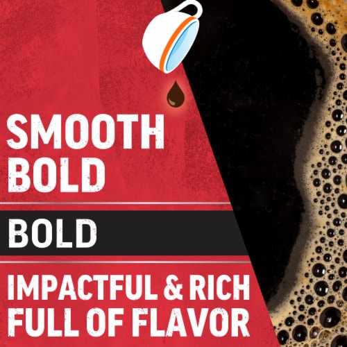 Maxwell House Smooth Bold Dark Roast K-Cup Coffee Pods Perspective: top