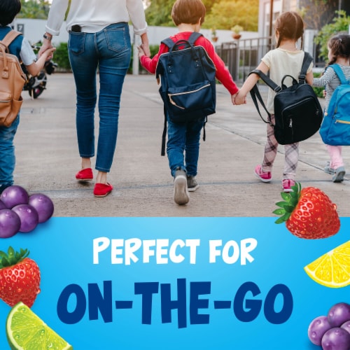 Kool-Aid Strawberry Lemon Lime and Grape Ready To Eat Gelatin Snacks Perspective: top