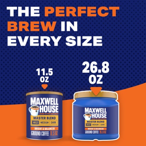 Maxwell House Master Blend Light Roast Ground Coffee Perspective: top