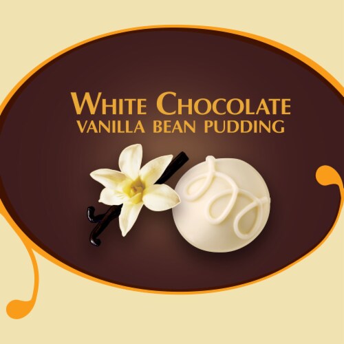 Godiva White Chocolate Vanilla Bean Instant Pudding Mix Perspective: top