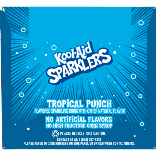 Kool-Aid Sparklers Tropical Punch Flavored Sparkling Drink Perspective: top