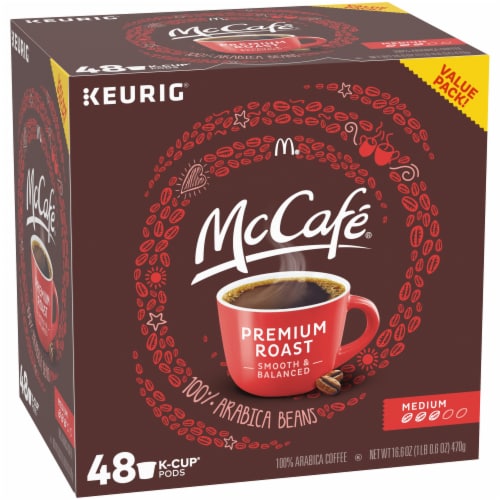 McCafe Premium Roast K-Cup Coffee Pods Perspective: top