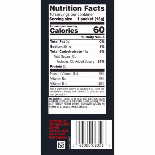 Mio On-The-Go Powdered Drink Mix Perspective: top