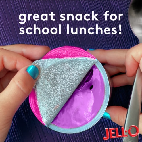 Jell-O Unicorn Magic Cupcake Pudding Cups Snack Perspective: top