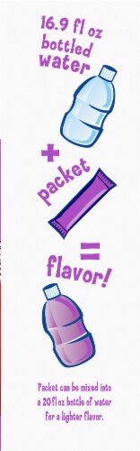 Kool-Aid Zero Sugar Grape Drink Mix Packets Perspective: top