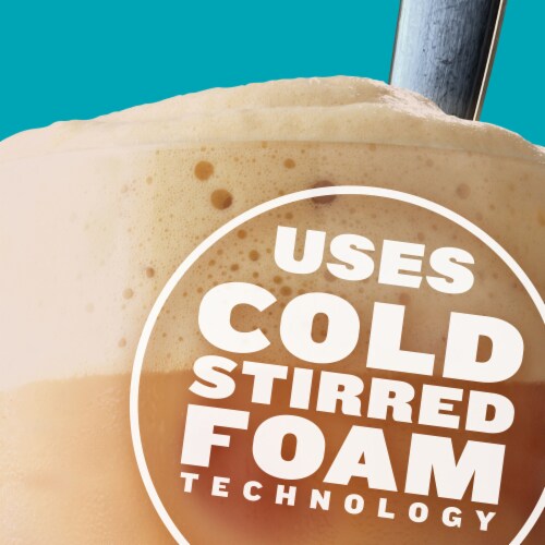 Maxwell House Caramel Iced Latte with Foam Instant Coffee Perspective: top