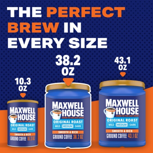 Maxwell House Original Roast Ground Coffee Perspective: top