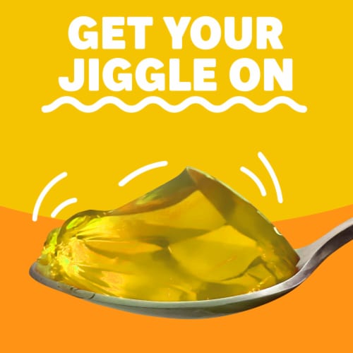 Jell-O Island Pineapple Artificially Flavored Gelatin Dessert Mix, Box Perspective: top