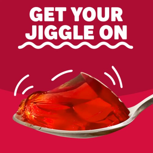 Jell-O Cherry Gelatin Dessert Mix Perspective: top