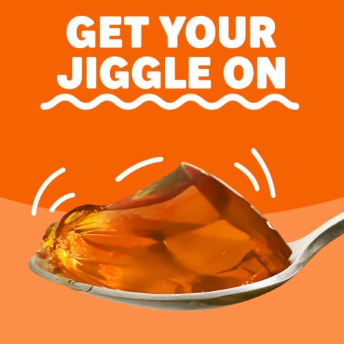 Jell-O Orange Gelatin Dessert Mix Sweet Treat Dessert 6 oz Box Perspective: top