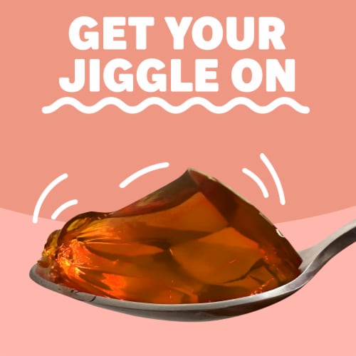Jell-O Peach Gelatin Dessert Mix Perspective: top
