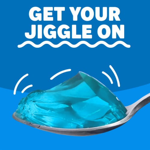 Jell-O Berry Blue Gelatin Dessert Mix Perspective: top