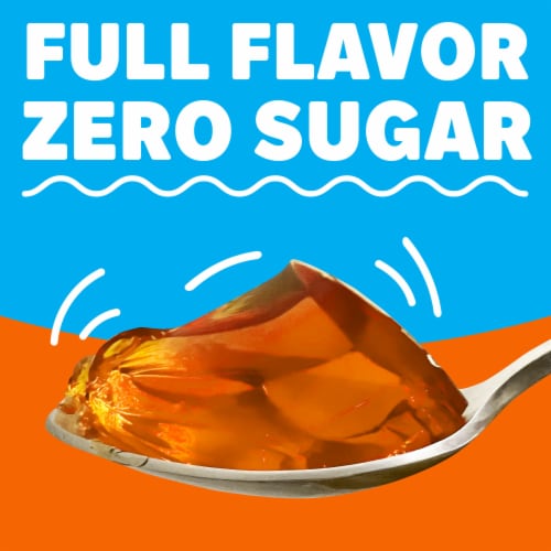Jell-O Zero Sugar Orange Flavor Gelatin Perspective: top