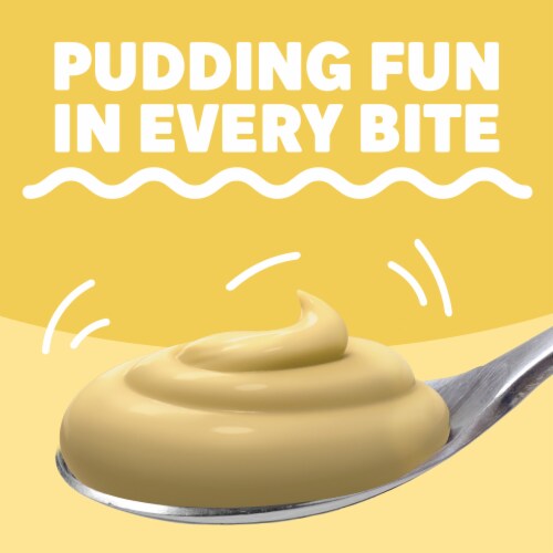 Jell-O Cook & Serve Banana Cream Artificially Flavored Pudding & Pie Filling Mix, Family Size, Box Perspective: top