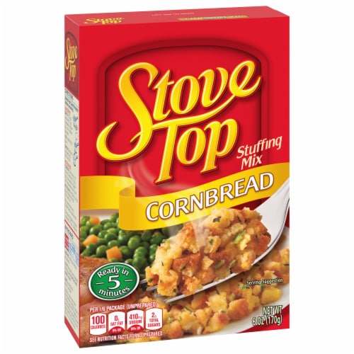 Stove Top Cornbread Stuffing Mix Dressing Perspective: top