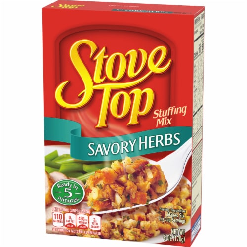 Stove Top Savory Herbs Stuffing Mix Dressing Perspective: top