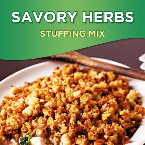 Stove Top Savory Herbs Stuffing Mix Dressing Perspective: top